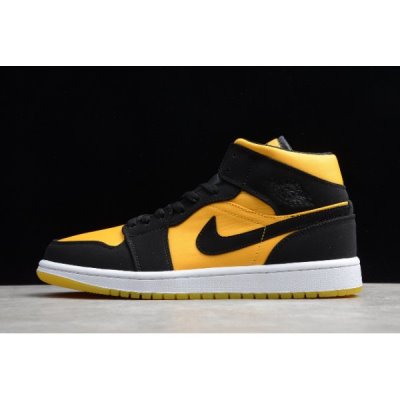 Nike Air Jordan 1 Mid Siyah / Altın Basketbol Ayakkabısı Türkiye - ZO3T8657